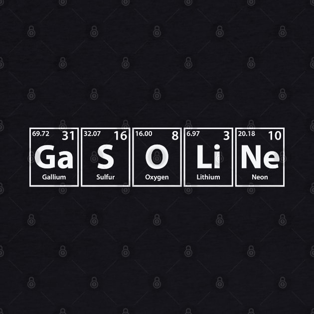 Gasoline (Ga-S-O-Li-Ne) Periodic Elements Spelling by cerebrands